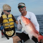 My son Caleb's First Snapper